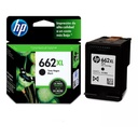 Cartucho Original de Tinta HP 662XL Negro de Alto Rendimiento 360 Páginas 6.5 ml