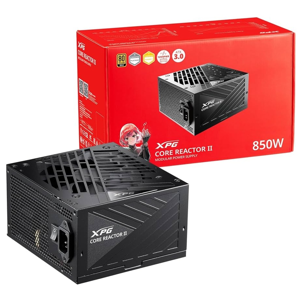 Fuente De Poder XPG ADATA Core Reactor II 850W 80 Plus Negra