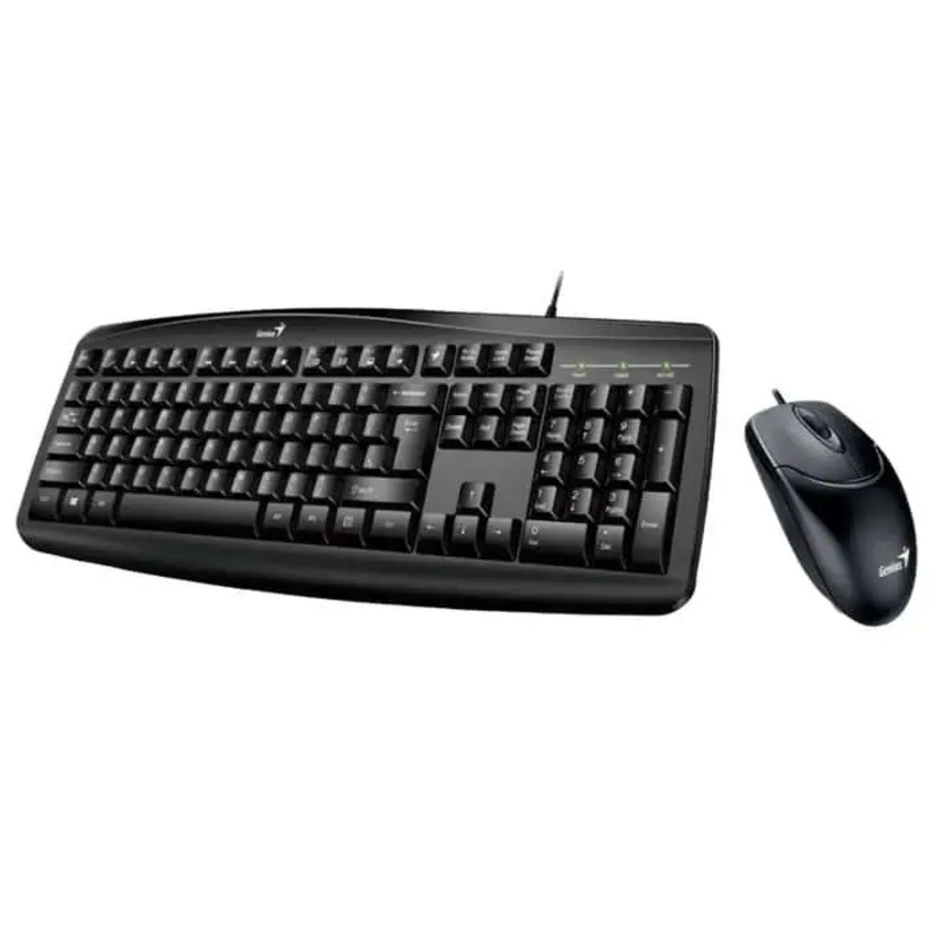 Teclado Y Mouse Alámbrico Genius Smart KM-200 Color Negro