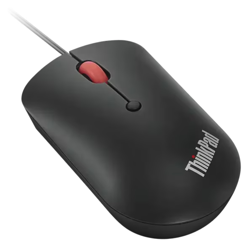 Mouse Compacto Con Cable Lenovo ThinkPad USB-C Color  Negro