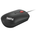 Mouse Compacto Con Cable Lenovo ThinkPad USB-C Color  Negro
