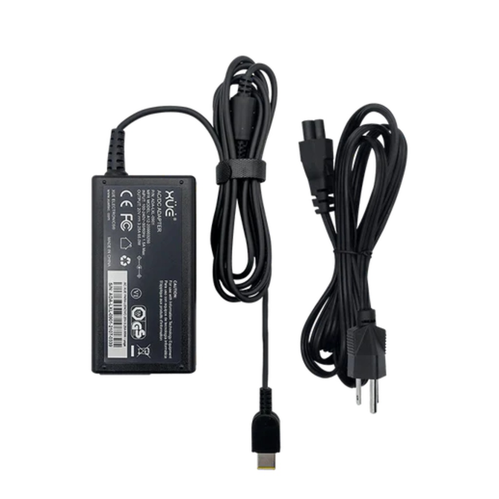 Cargador XUE 65W para Portátil Lenovo Yoga 13 con Plug Cuadrado
