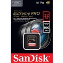 Tarjeta De Memoria SanDisk Secure Digital Extreme PRO 32GB SDHC UHS-I Card 100 Mb/s C10,U3,V30