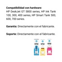Combo De Botellas De Tintas Hp Gt52 Amarrillo, Cian y Magenta
