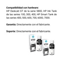 Combo De 2 Botellas De Tintas Hp Gt53 Negra