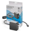 Cargador De Corriente XUE Para Portátil Type C 20V-3.25A/15V-3A/9V-2A/5V-2A 65W / USB-C Garantía De 3 Años Color Negro