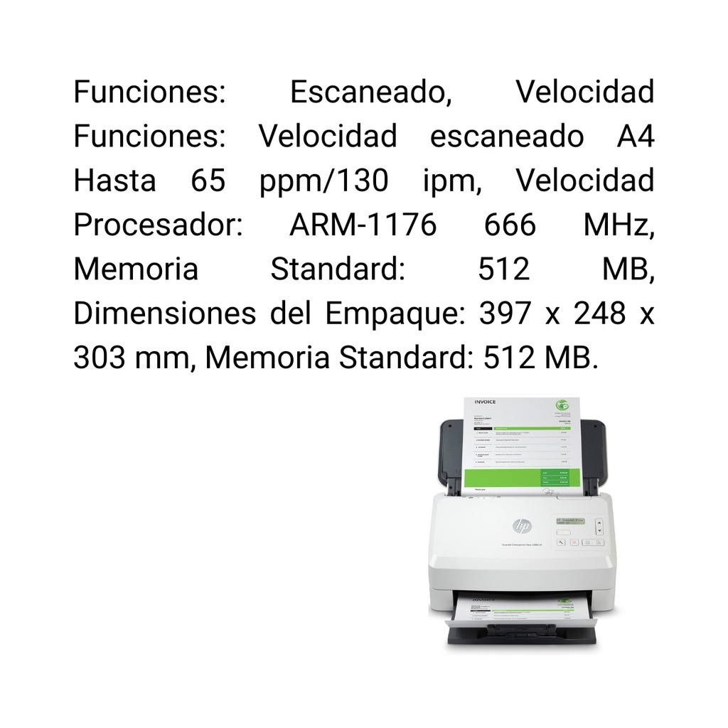 Escaner Hp Scanjet Enterprise Flow 5000 S5