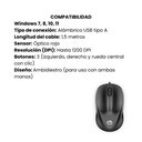 Mouse Alámbrico HP 1000 Negro