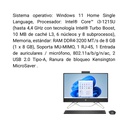 Computador Todo En Uno HP 24-CB1023la Core i3-1215U RAM 8GB SSD 512GB W11 Home Negro