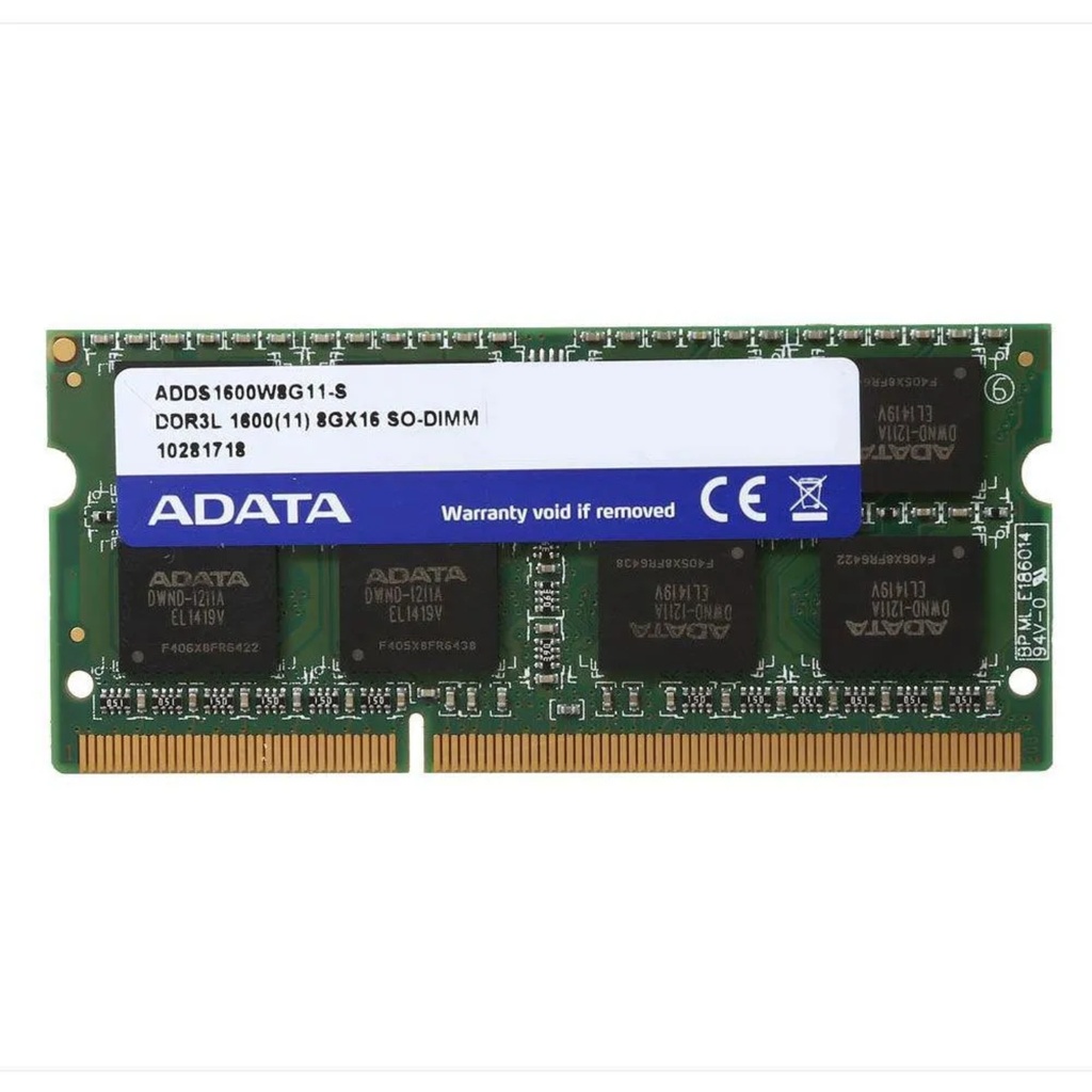 Memoria RAM Para Portátil ADATA 8GB DDR3L 1600MHz