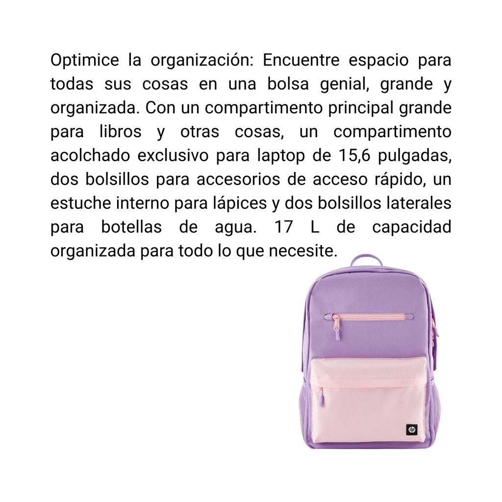 Morral HP Campus Lavender de 15.6" 