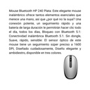 Mouse HP Bluetooth 240 Plata