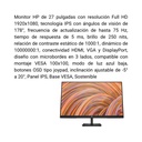 Monitor HP V27i G5 FHD de 27 pulgadas Negro