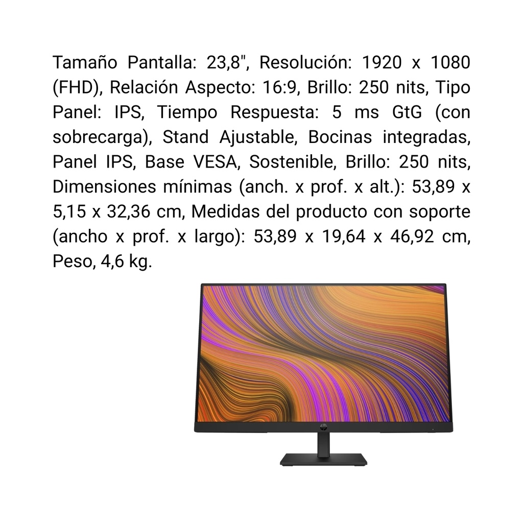 Monitor HP P24h G5 FHD 23,8"