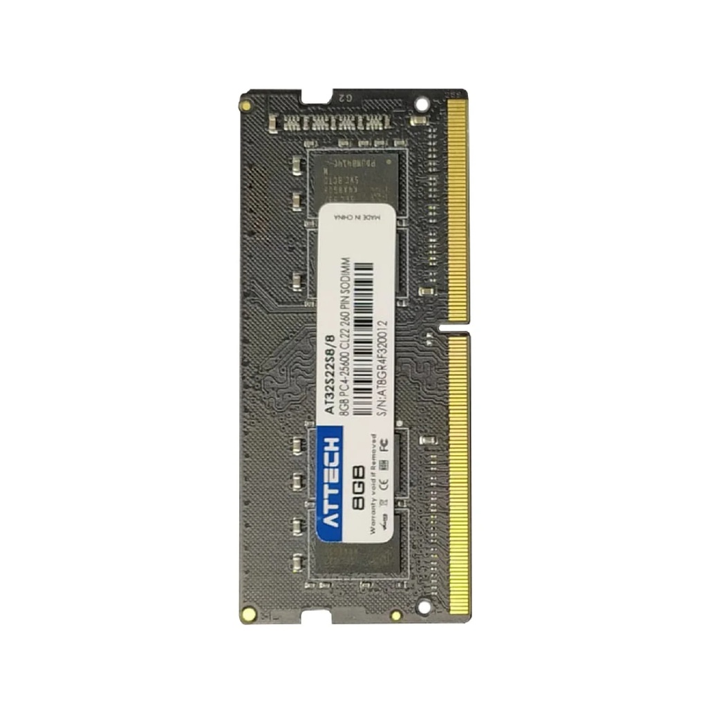 Memoria RAM Attech DDR4 8GB 2666MHz para Portátil