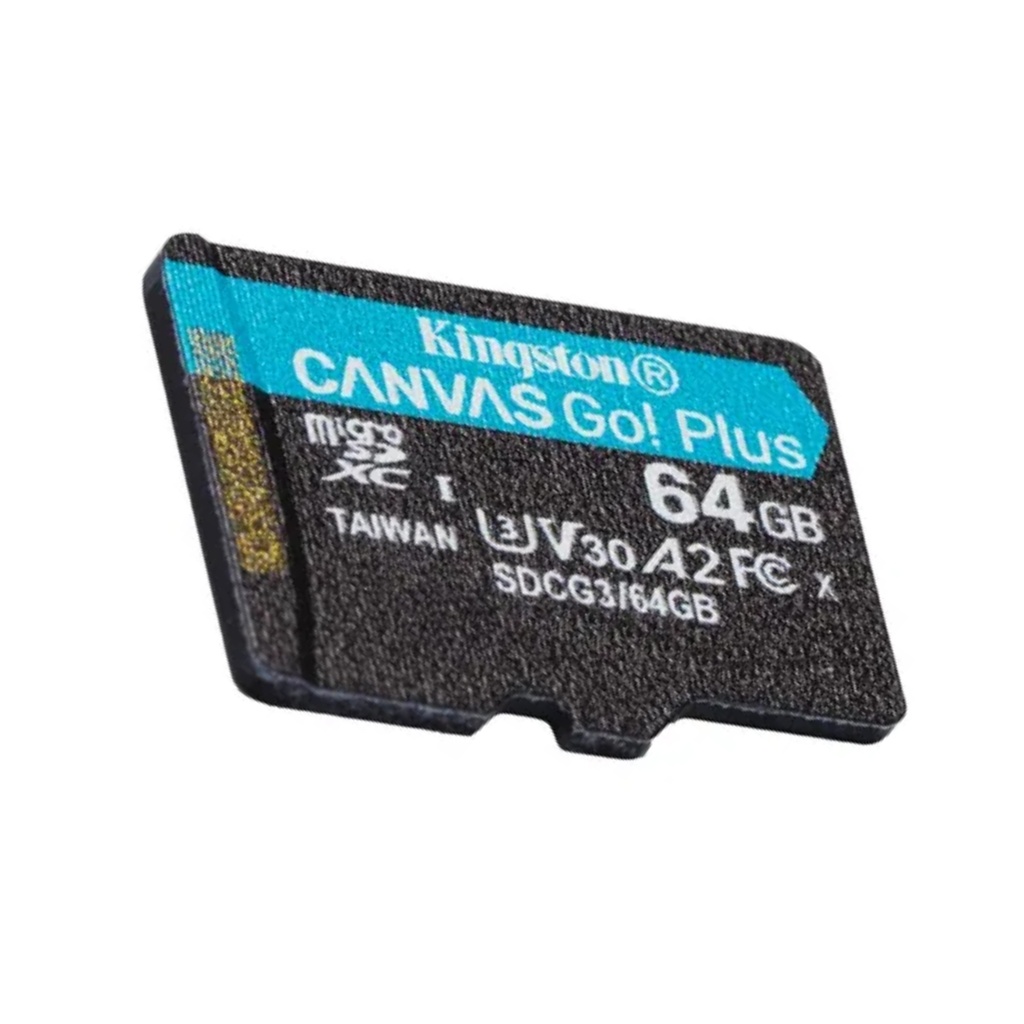 Memoria Micro SD Kingston Canvas GO Plus 64GB V30 Con Adaptador