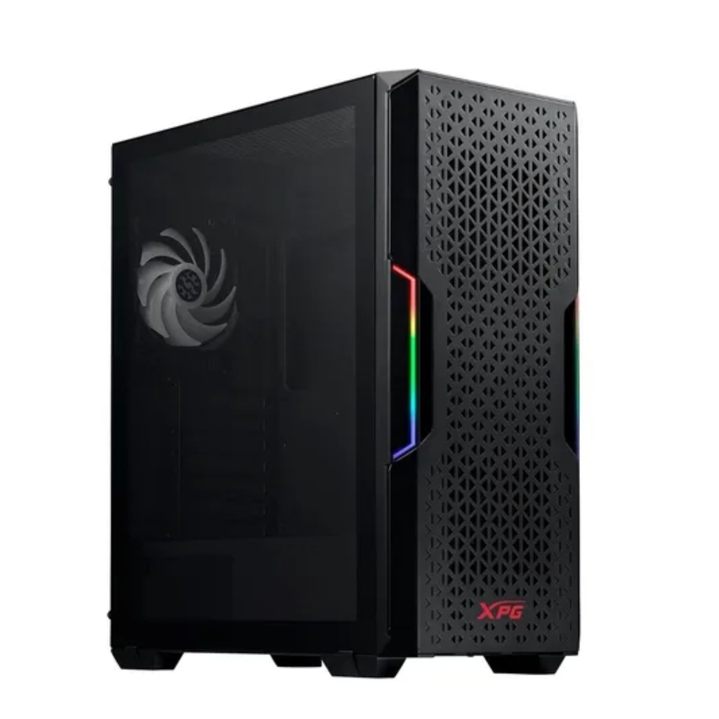 Chasis Gamer XPG Negro Con Vidrio Templado ARGB 
