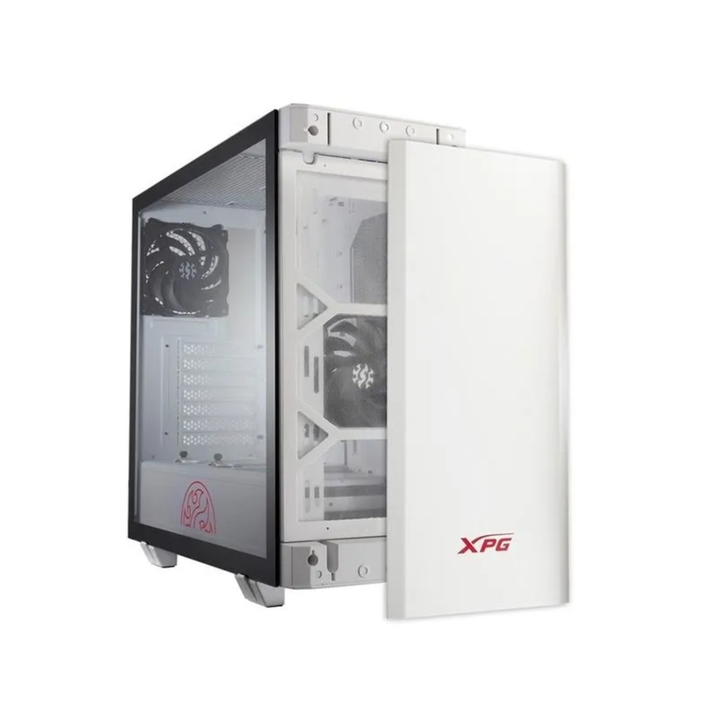 Chasis Gamer XPG INVADER X MT Blanco Con 2 Vidrios Templados