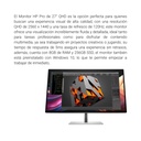 Monitor HP Pro 27" QHD 120Hz 5ms 8GB RAM 256GB SSD W10 Plateado