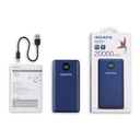 Power Bank Adata Cargador Portátil USB 20000mAh Azul