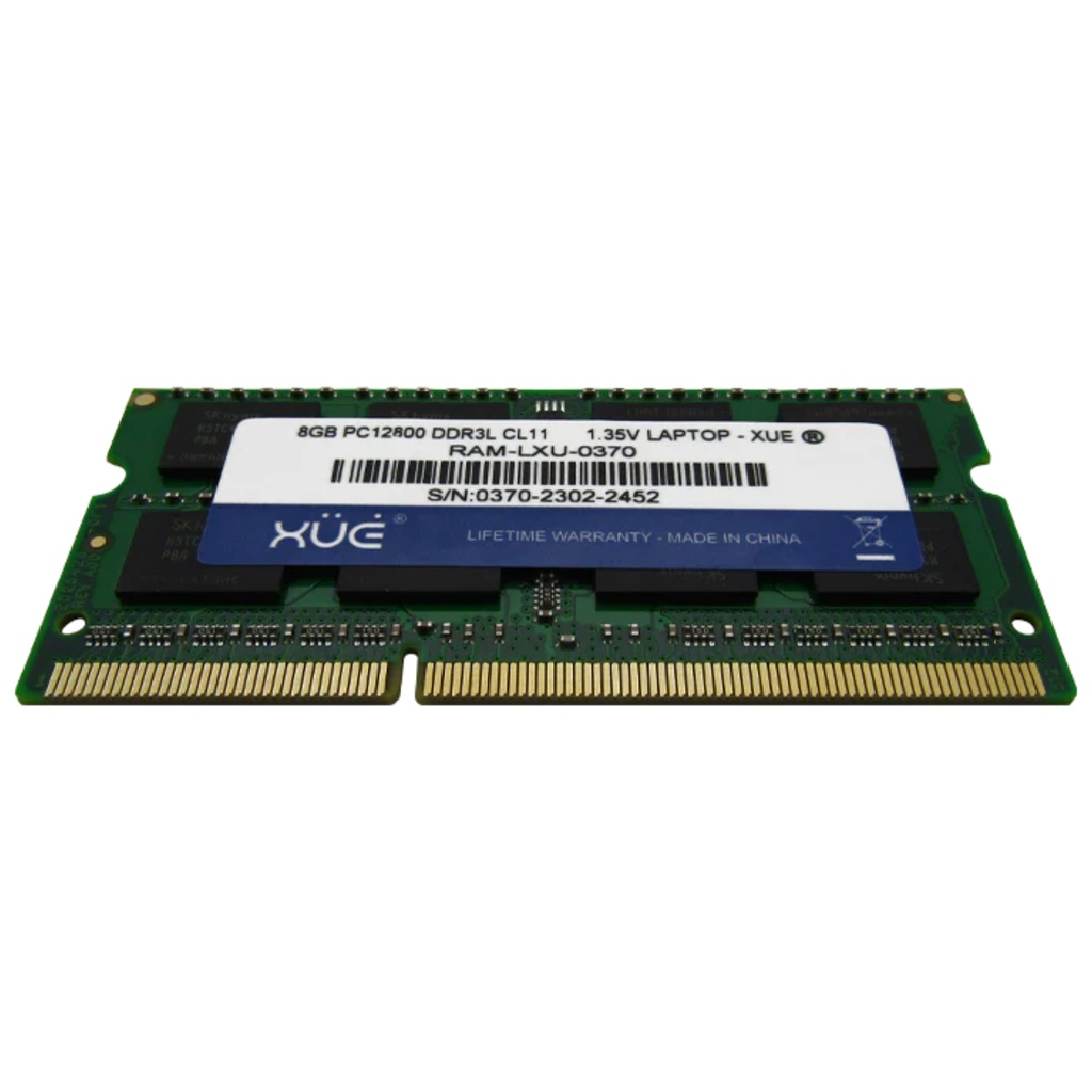 Memoria RAM XUE DDR3L PC12800 8GB 1600MHZ CL11 1.5/1.35V 16C