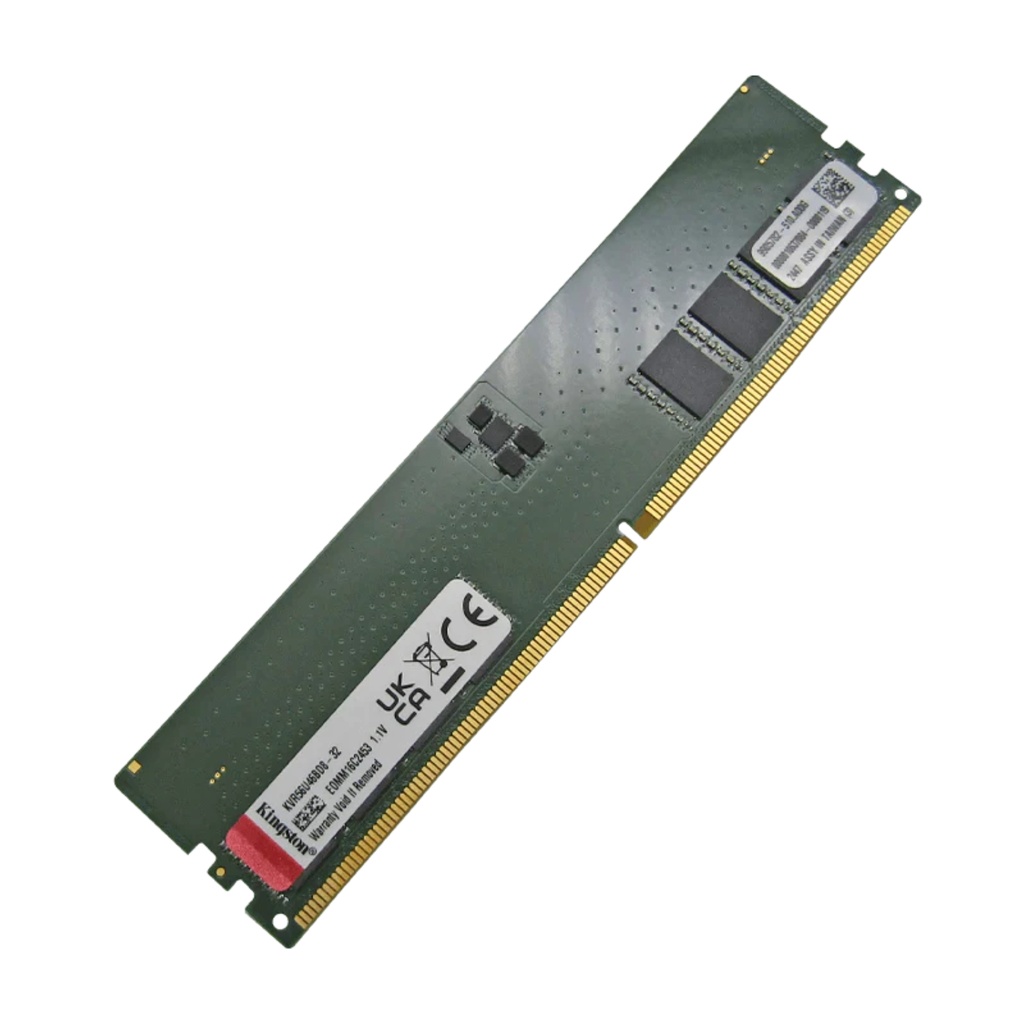 Memoria RAM Kingston Para Desktop PC DDR5 PC5-44800 32GB 5600MHZ CL46 1.1V KVR56U46BD8-32 Garantía 5 Años