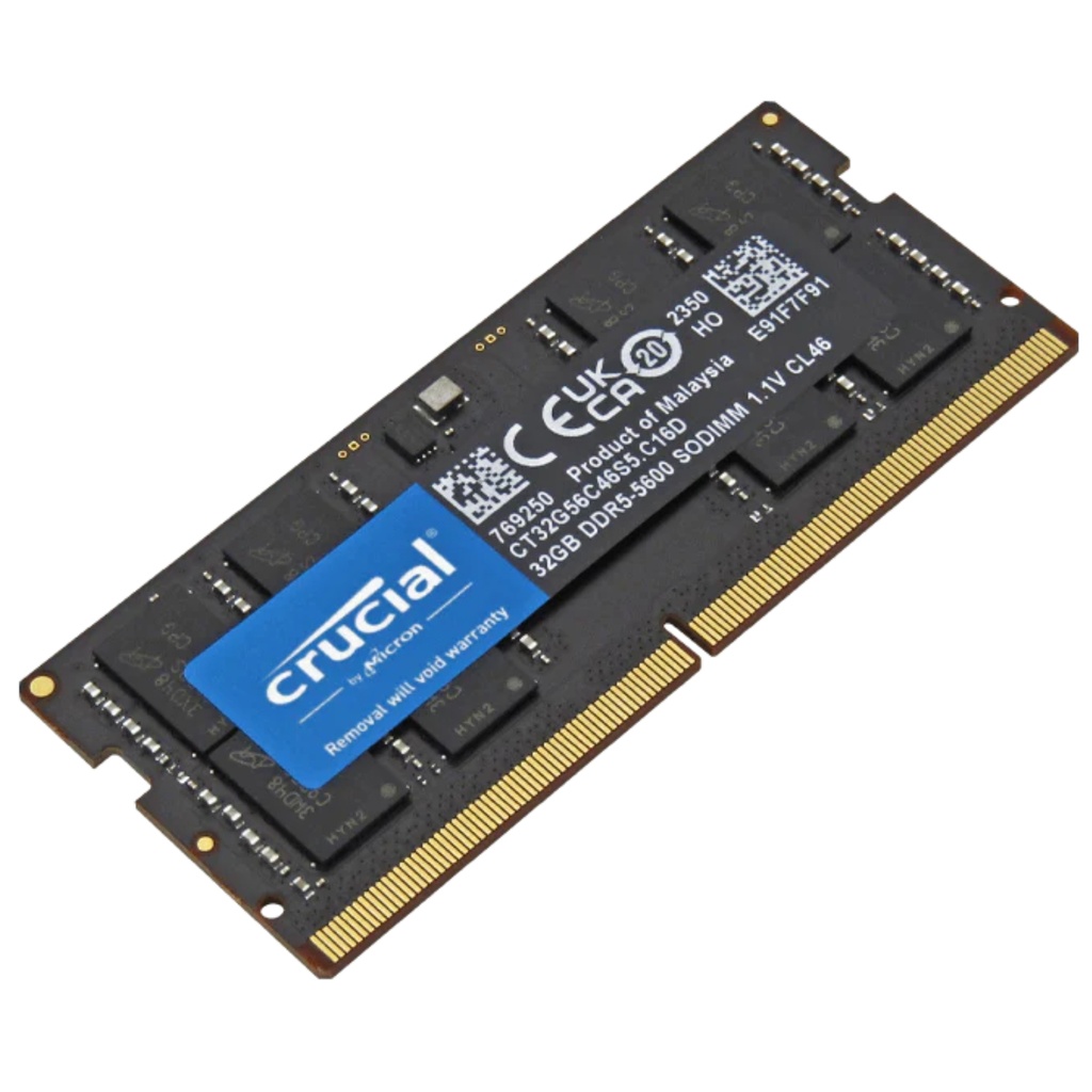 Memoria RAM Crucial Para Laptop DDR5 PC5-44800 32GB 5600MHZ CL46 1.1V 
