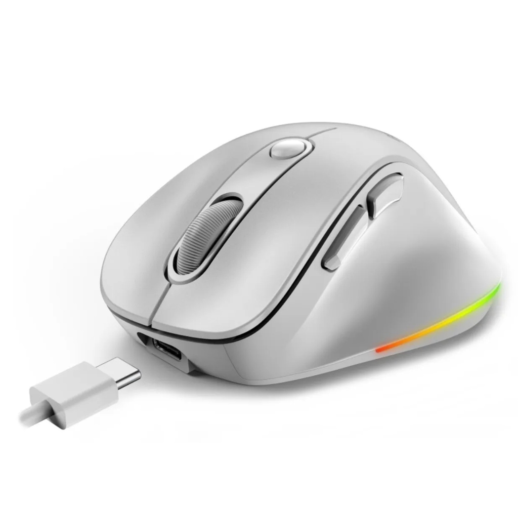 Mouse Inalámbrico Genius Ergo 9000s Pro Blanco