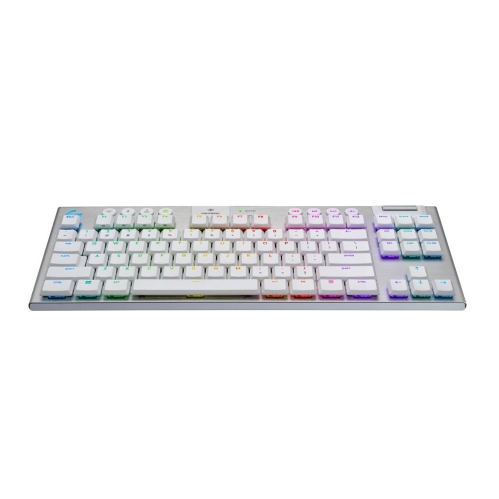 Teclado Mecánico Logitech G915X TKL Gaming Con Bluetooth Blanco