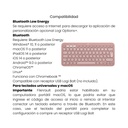 Teclado LOGITECH K380 Pebble Keys Rosado