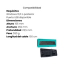 Teclado Logitech K120 QWERTY USB Color Negro