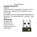 RECEPTOR INALÁMBRICO USB LOGITECH NEGRO