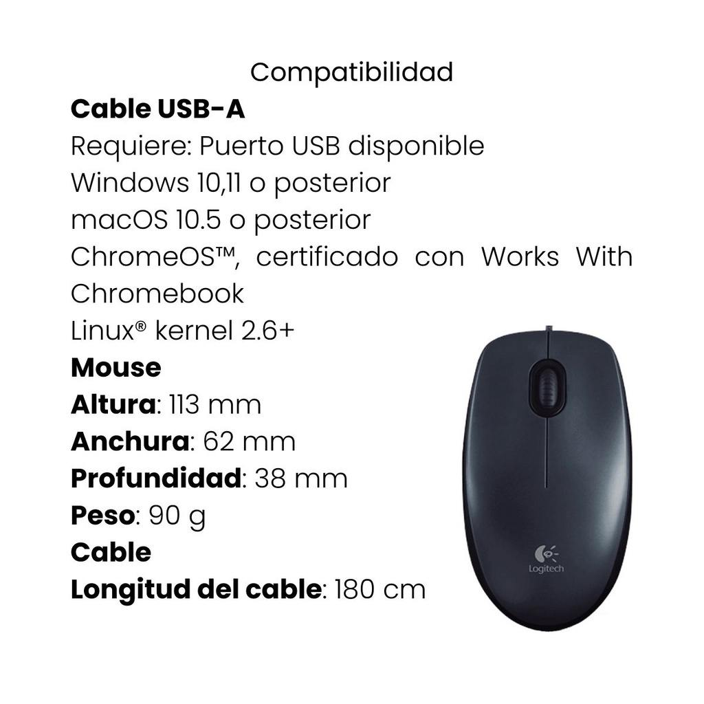 Mouse Gamer Inalámbrico Logitech Negro G305 12000 DPI