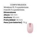 Mouse Inalámbrico Logitech Rosa M196 BT