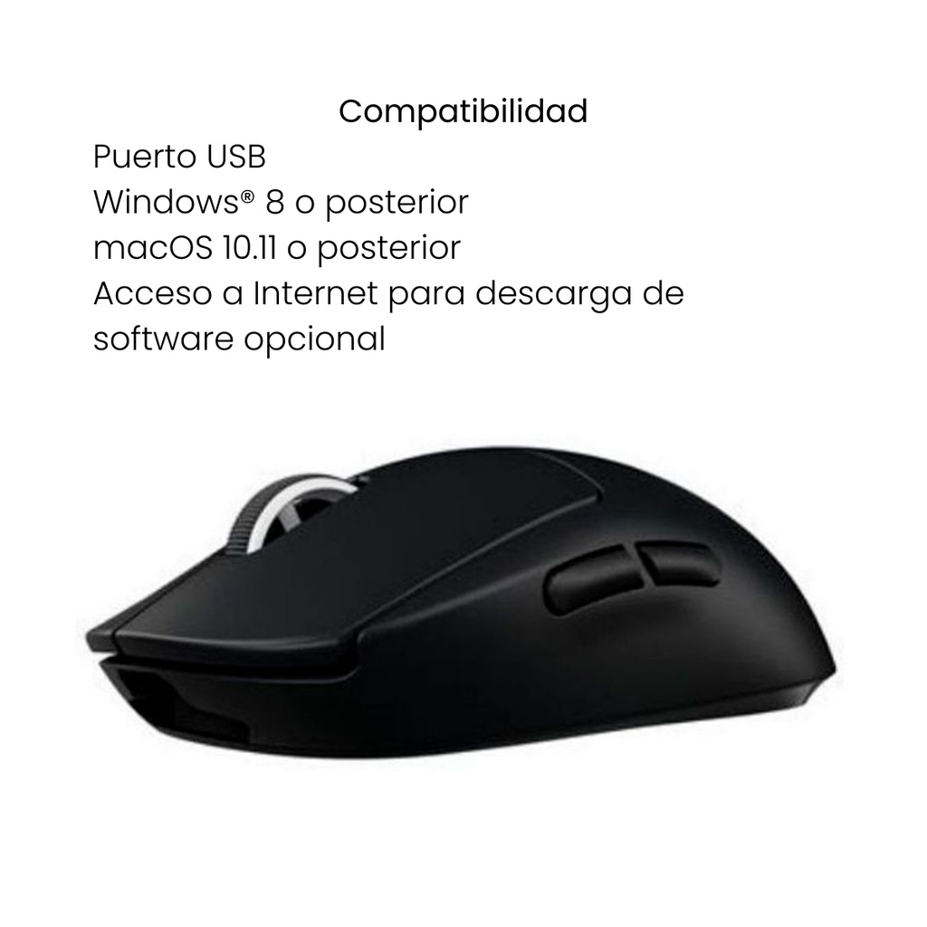 Mouse Gamer Inalámbrico Logitech G Pro X Superlight