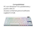 Teclado Logitech Blanco Pro X TKL Lightspeed US