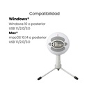MICRÓFONO BLUE SNOWBALL ICE USB LOGITECH BLANCO