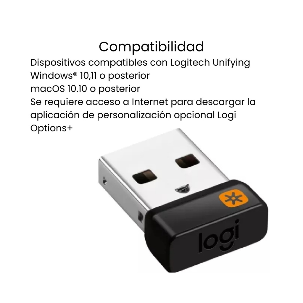 Receptor USB Logitech Unifying Receiver Para Mouse Y Teclado 