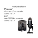 Micrófono Logitech Yeti X Profesional USB Blackout