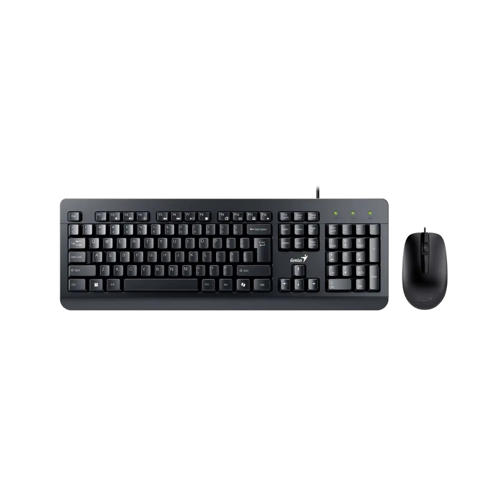 Combo Teclado Genius + Mouse Alámbrico KM-160 Negro