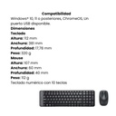 Combo Teclado y Mouse Inalámbricos Logitech MK220 Negro