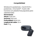 Cámara Web Logitech HD C270 con Micrófono Integrado