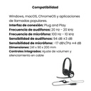 Diadema Logitech H390 Usb Estéreo Digital Color Negro 
