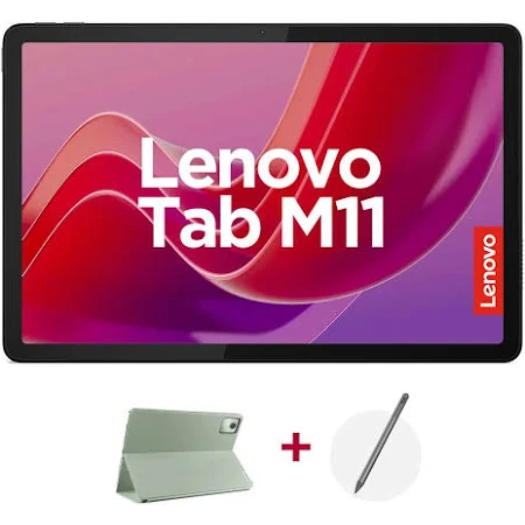 Tablet Lenovo M11 TB330FU 11" WUXGA Conectividad Solo Wifi Memoria 4GB + Almacenamiento 128GB Color Gris Incluye Estuche y Lápiz