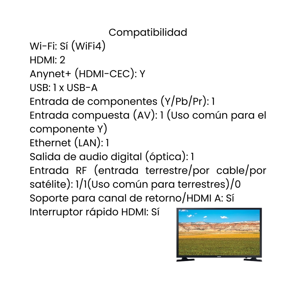 Televisor Samsung Business 32" HD Smart Tv