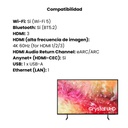 Televisor Samsung 43" Crystal Smart TV 4K  UHD Color Negro