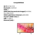 Televisor Samsung 50" Crystal Smart TV 4K UHD Color Negro