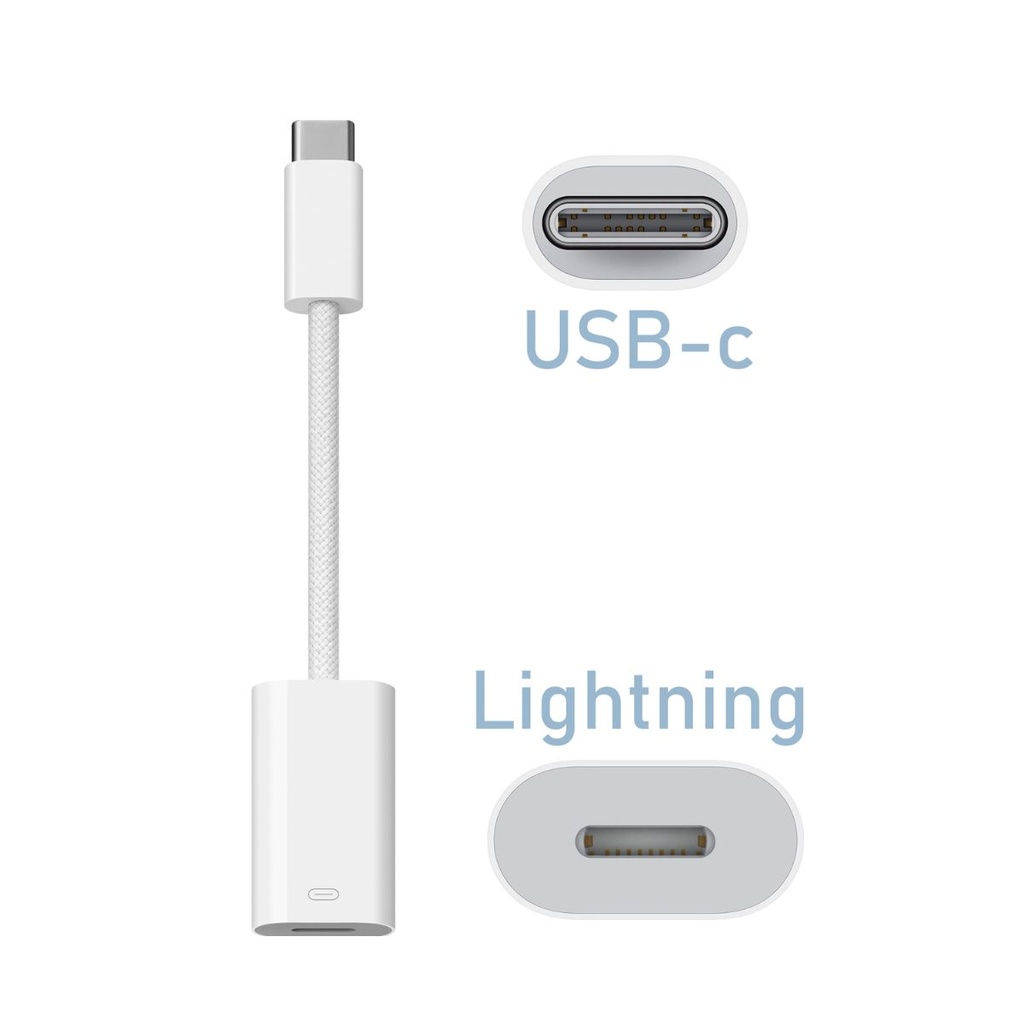 Adaptador de USB-C a conector Lightning