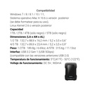 Unidad de Disco Duro Externa ADATA 2 TB AHD330-2TU31-CBK Negro
