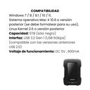 DISCO DURO ADATA HDD HD330 5TB NEGRO